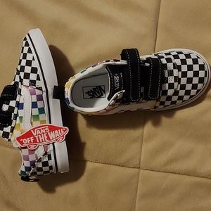Vans, multi-color checkered,  Toddler size 10(US)